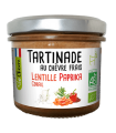 TARTINADE AU CHÈVRE LENTILLE CORAIL-PAPRIKA 90G