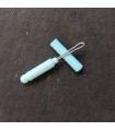 CURE OREILLE CAPUCHON BLEU TURQUOISE