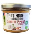 TARTINADE AU CHÈVRE CAROTTE-PIMENT D'ESPELETTE 90G