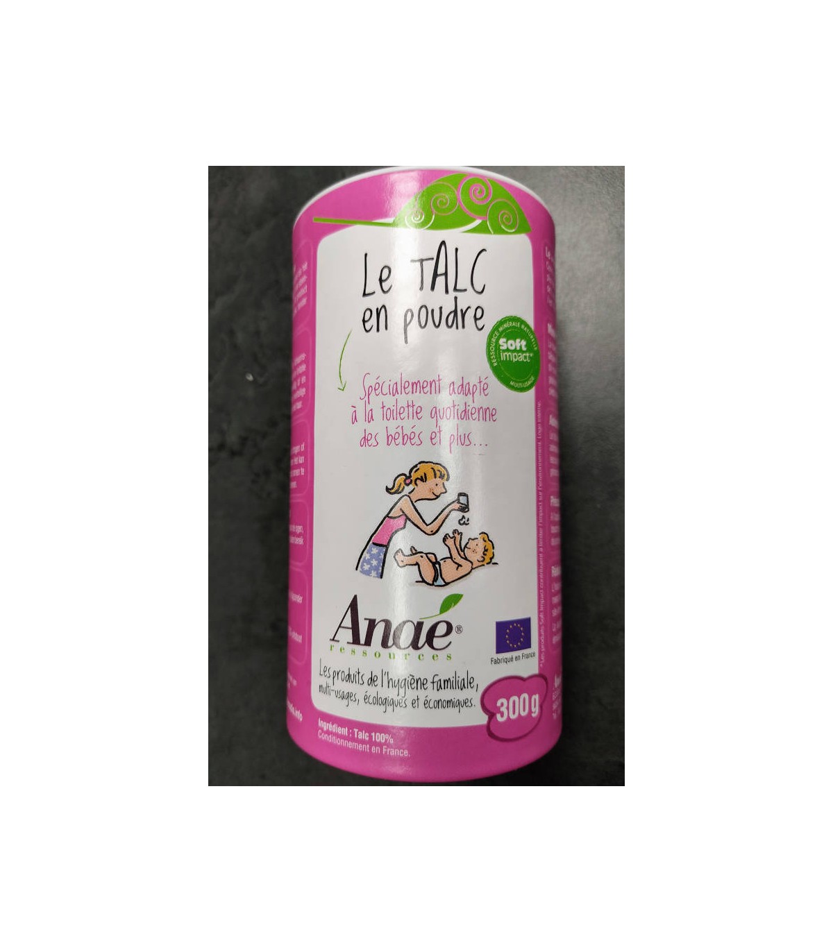 TALC EN POUDRE 300G TUBE